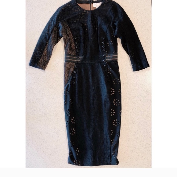 Byron Lars Bettine “Mascara” Dress – Size 2 – Black/Nude - Picture 3 of 5